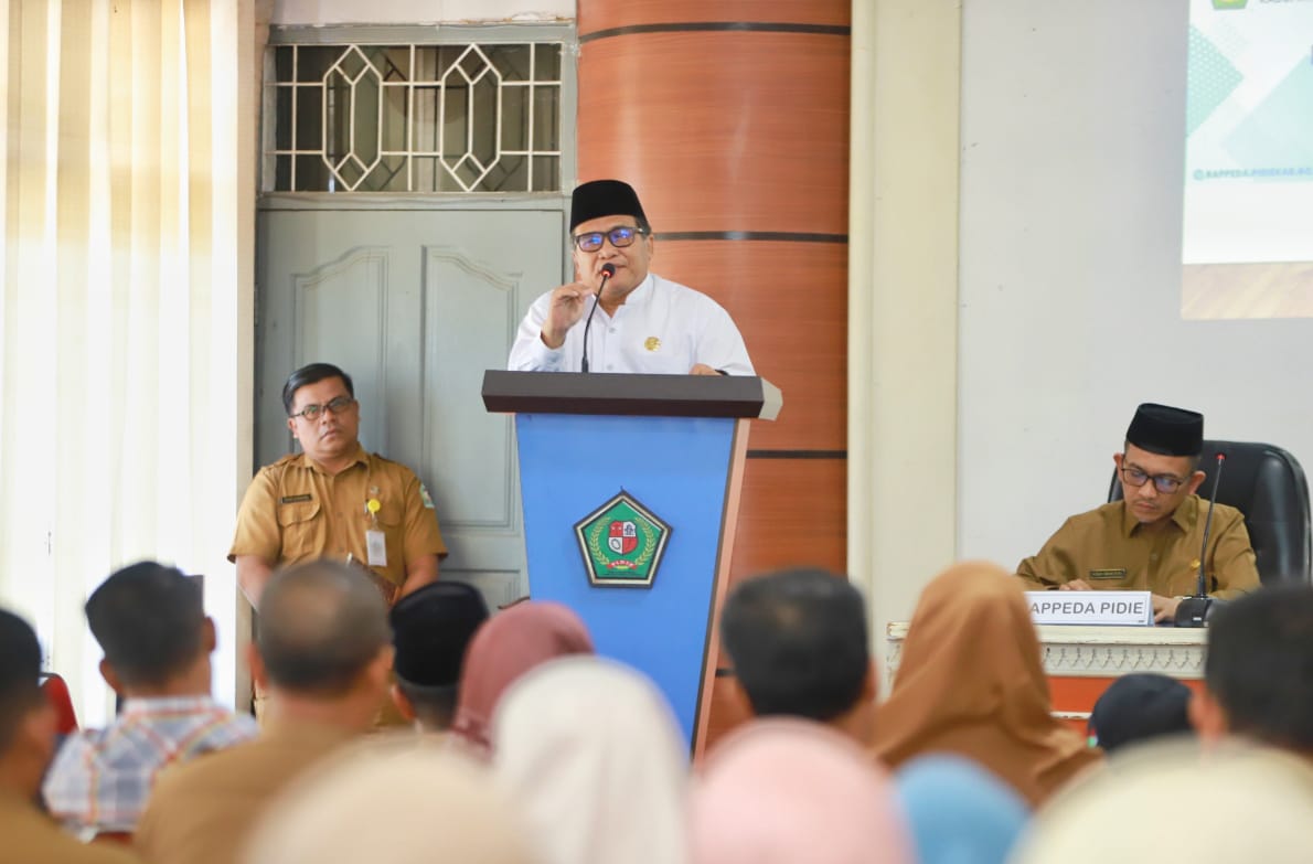 Pj Bupati Pidie Buka Forum KonsultasiPublik RKPD, Begini Katanya