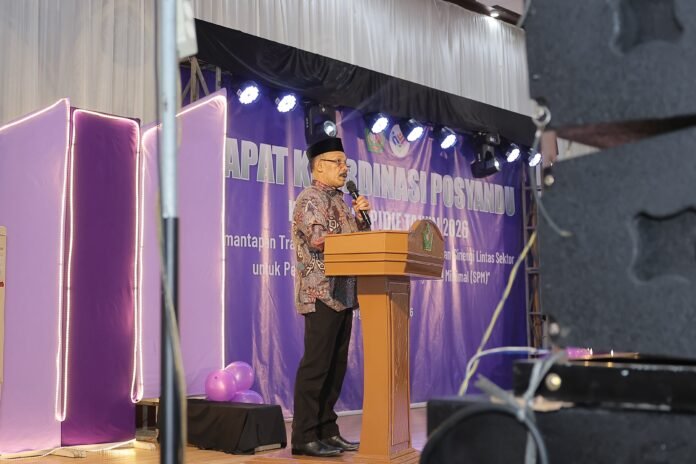 Bupati Pidie, H. Sarjani Abdullah, S.H., M.H., menghadiri Rapat Koordinasi Implementasi Posyandu dengan Enam Standar Pelayanan Minimal (SPM) Kabupaten Pidie Tahun 2026
